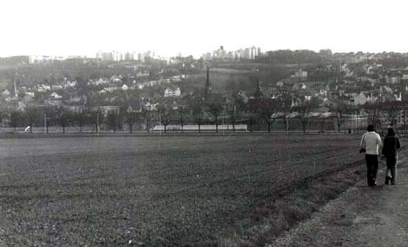 Blick über Vohwinkel 1977 (Foto Dieter Kraß)