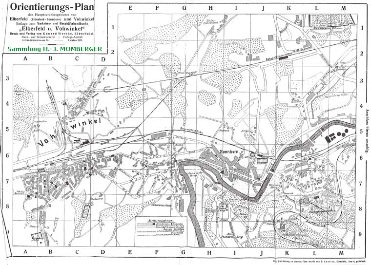 Orientierungsplan von vor 1935 (Sammlung H.-J. Momberger)