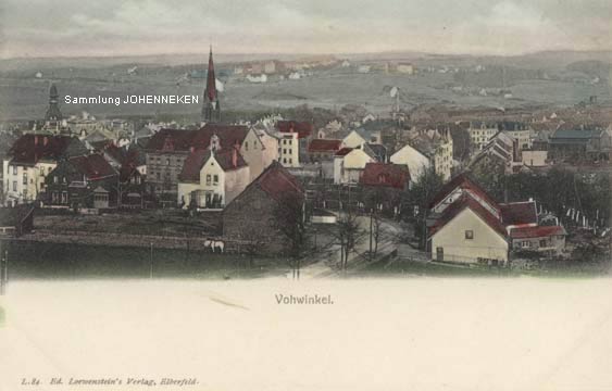 Panorama von Vohwinkel auf einer Postkarte (Sammlung Udo Johenneken)