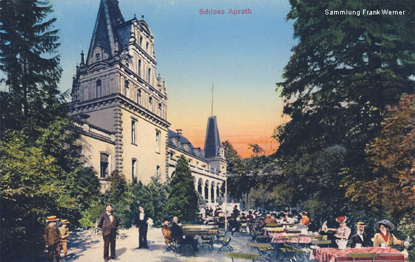 Schloss Aprath auf einer Postkarte von 1911 - Ausschnitt (Sammlung Frank Werner)