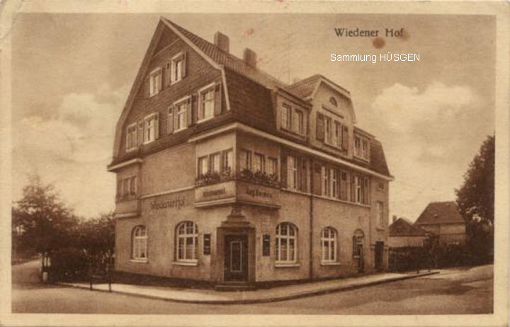 Der Wiedener Hof auf einer Postkarte aus dem Jahr 1928 (Sammlung Ursula Hüsgen)