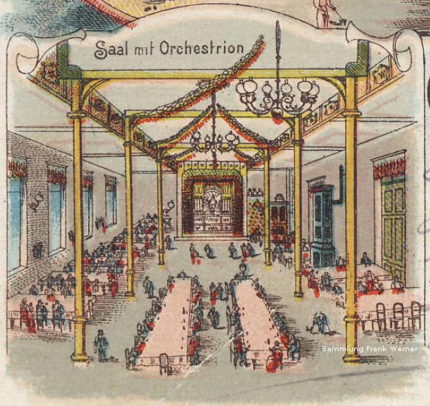 Der Gasthof zum deutschen Kaiser in Dornap auf einer Postkarte aus dem Jahr 1900 (Sammlung Frank Werner)