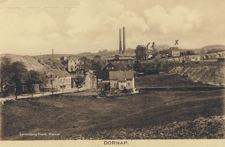 Blick auf Dornap auf einer Postkarte um 1912 (Sammlung Frank Werner)