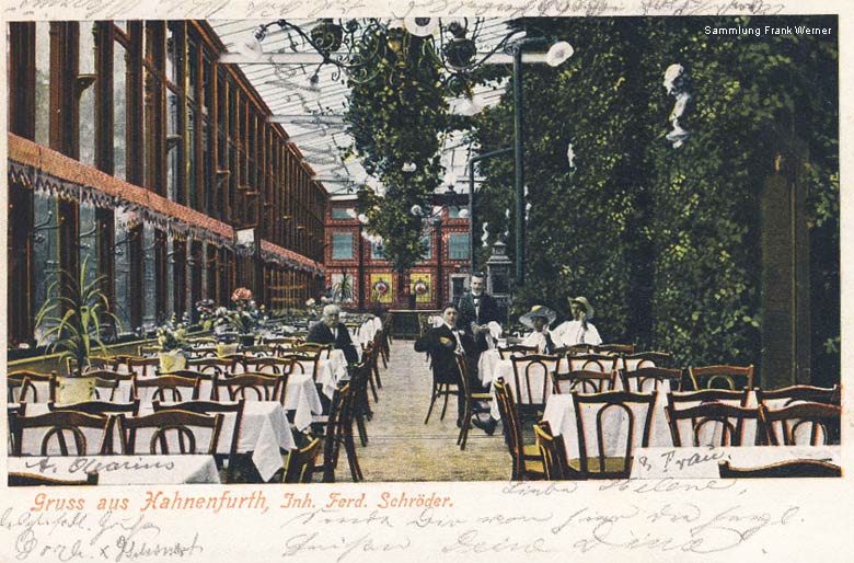 Gruss aus Hahnenfurth auf einer Postkarte von 1903 (Sammlung Frank Werner)