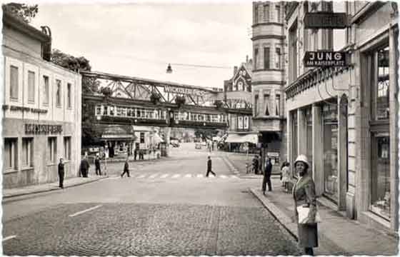 Kaiserplatz in Wuppertal-Vohwinkel um 1960 (Sammlung Dieter Kraß)