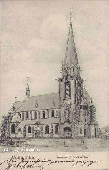 Die Immaculata-Kirche um 1907 (Sammlung Udo Johenneken)