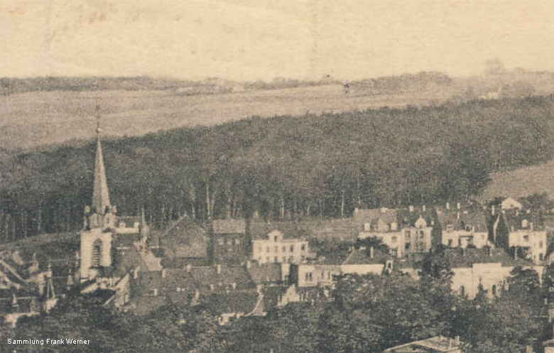 Die Katholische Kirche in Vohwinkel auf einer Postkarte von 1914 - Ausschnitt (Sammlung Frank Werner)