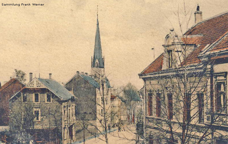 Solinger Straße in Vohwinkel 1917 (Sammlung Frank Werner)