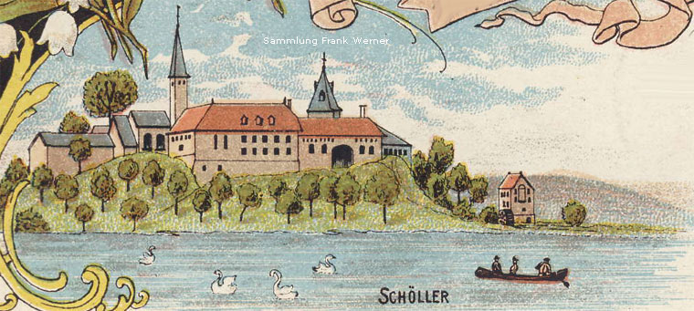 Der Teich in Schöller um 1898 (Sammlung Frank Werner)