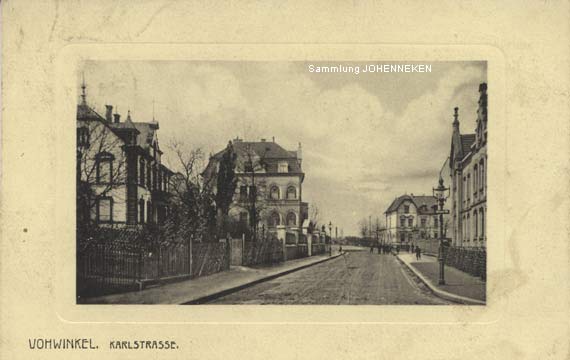 Karlstrasse in Vohwinkel um 1918