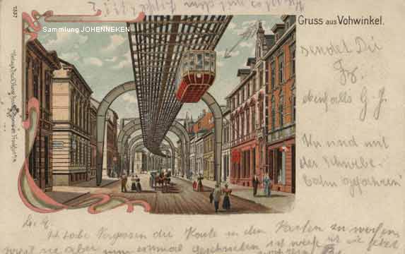 Kaiserstraße in Vohwinkel 1923 (Sammlung Udo Johenneken)
