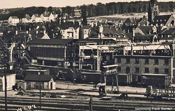 Schwebebahn-Endhaltestelle in Vohwinkel ca. 1937 (Sammlung Frank Werner)