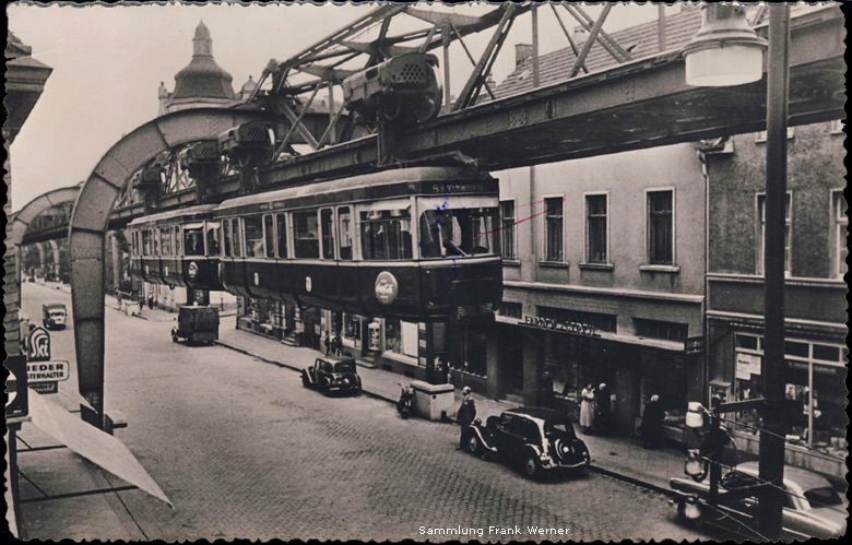 Kaiserstraße in Vohwinkel 1957 (Sammlung Frank Werner)