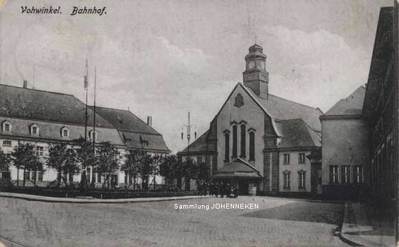 Neuer Bahnhof Vohwinkel auf einer Postkarte von 1917 (Sammlung Udo Johenneken)