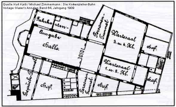 Bahnhofsgebäude (Quelle Kurt Kaiß / Michael Zimmermann : Die Korkenzieher-Bahn)