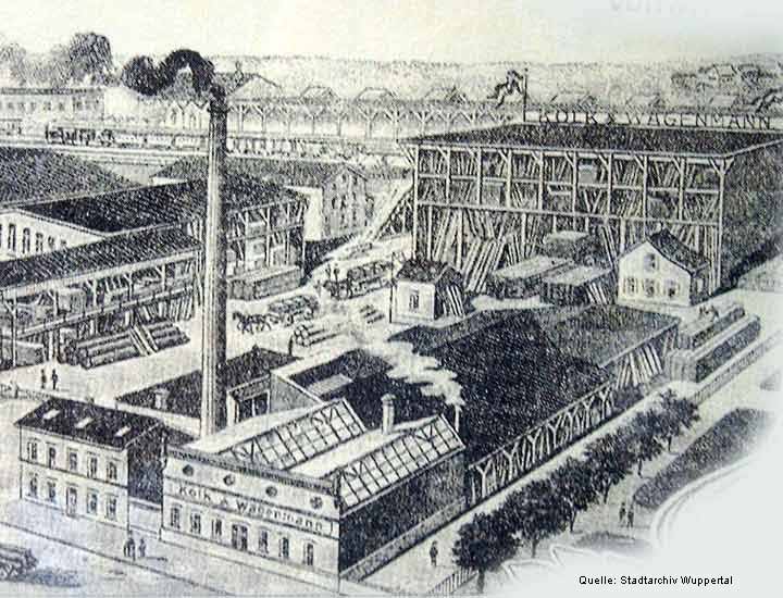 Kolk & Wagenmann auf einem Briefbogen aus dem Jahr 1907 (Quelle: Stadtarchiv Wuppertal)