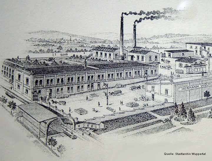 Hermann Wülfing auf einem Briefbogen aus dem Jahr 1904 (Quelle: Stadtarchiv Wuppertal)