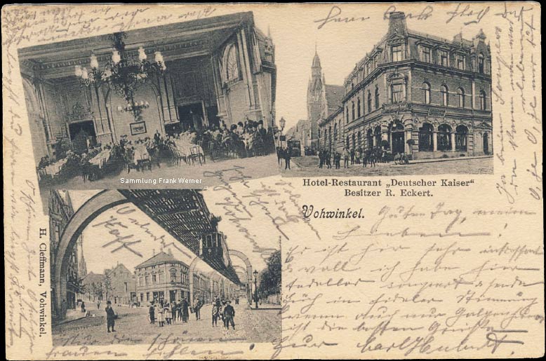 Hotel Restaurant Deutscher Kaiser 1904 (Sammlung Frank Werner)