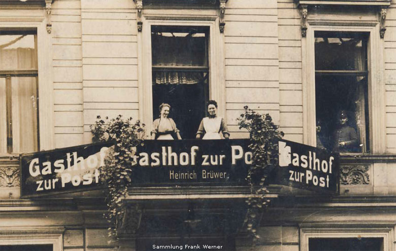 Gasthof zur Post in Vohwinkel 1916 (Sammlung Frank Werner)